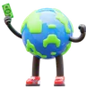 Earth Character Get Money