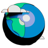earth cloud 3d illustration