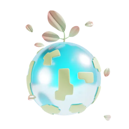 Earth Day 3 D Icon Illustration 3D Icon