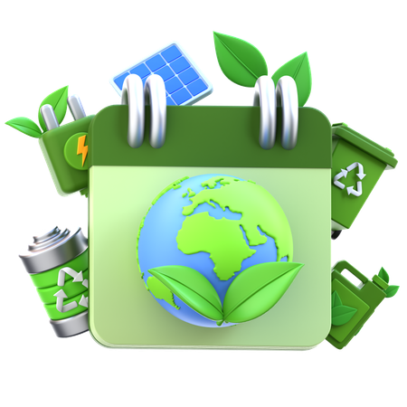 アースデー  3D Icon