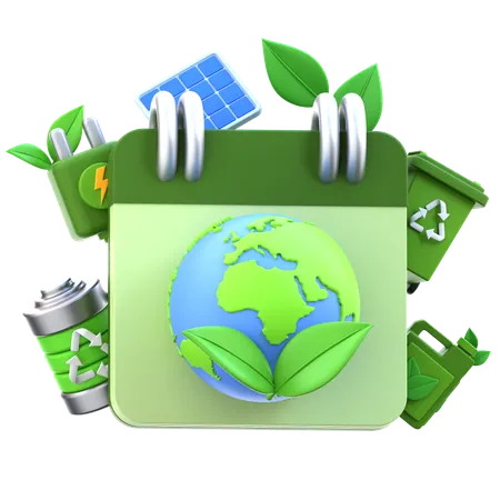アースデー  3D Icon