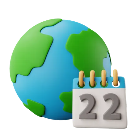 Earth Day  3D Icon