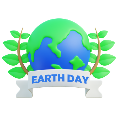 Earth Day  3D Icon