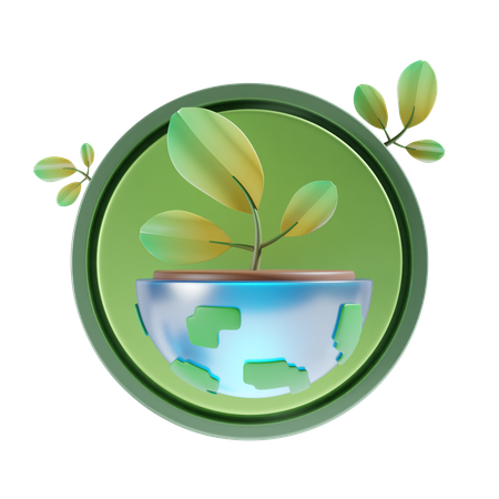 Earth Day  3D Icon