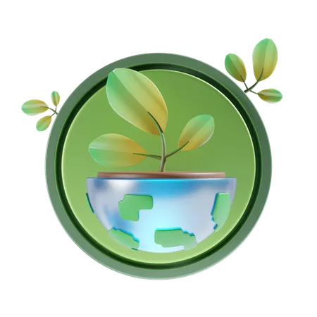 Earth Day  3D Icon