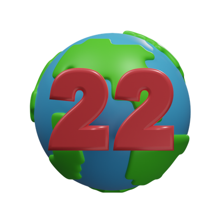 Earth Day  3D Icon
