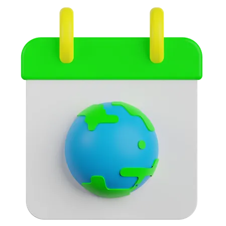 Earth Day  3D Illustration