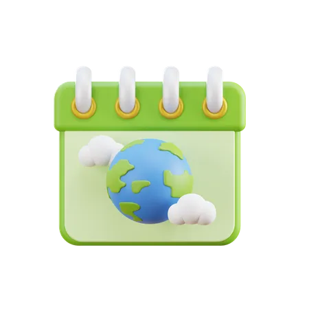 Earth Day  3D Illustration