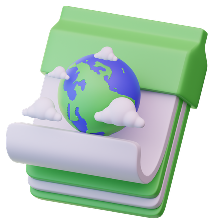Earth Day Calendar  3D Icon
