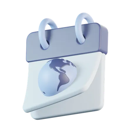 Earth Day Calendar  3D Icon