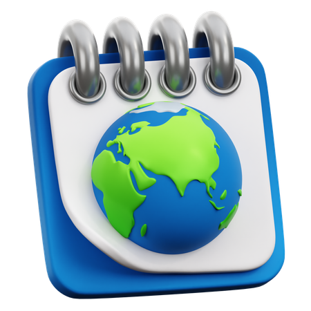 Earth Day Calendar  3D Icon