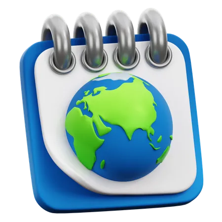 Earth Day Calendar  3D Icon