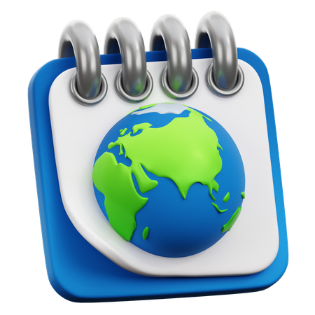 Earth Day Calendar  3D Icon