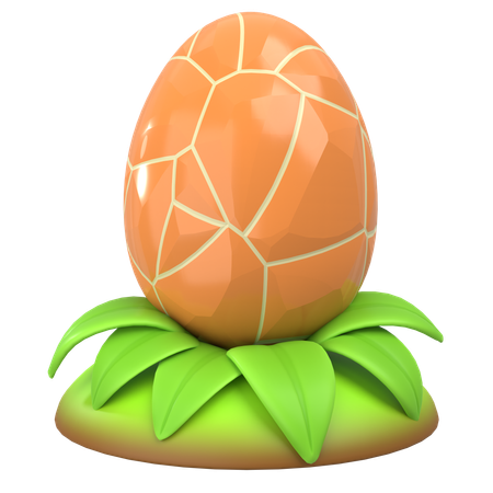 Earth Dragon Egg  3D Icon