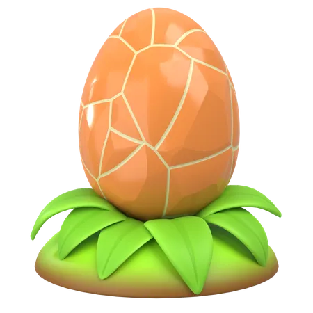 Earth Dragon Egg  3D Icon