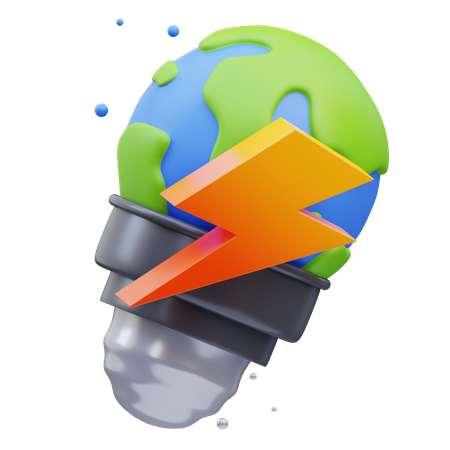 Earth Enargy  3D Icon