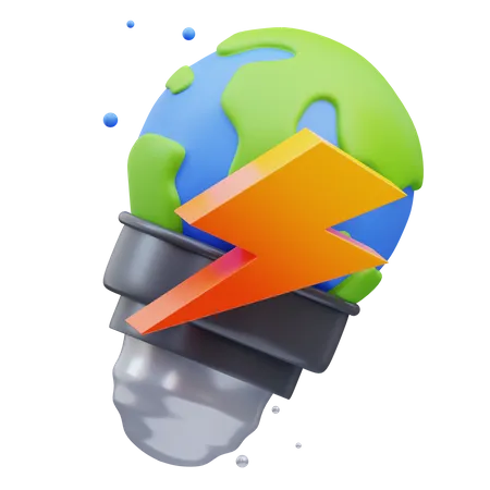 Earth Enargy  3D Icon