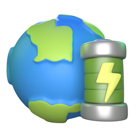 Earth Energy  3D Icon