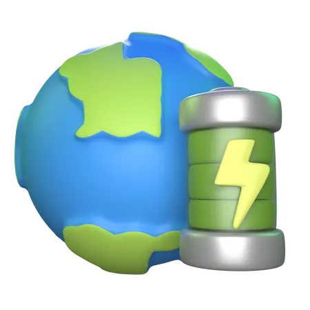 Earth Energy  3D Icon