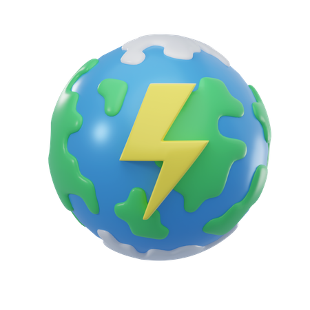 Earth Energy  3D Icon