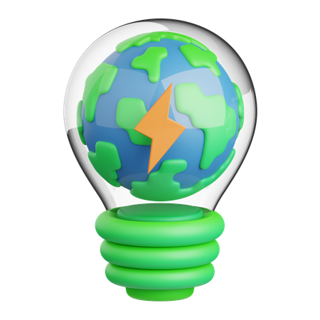 Earth Energy  3D Icon