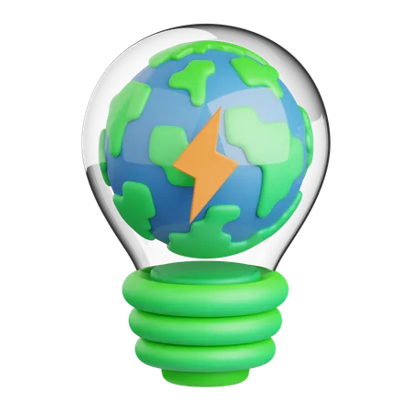 Earth Energy  3D Icon