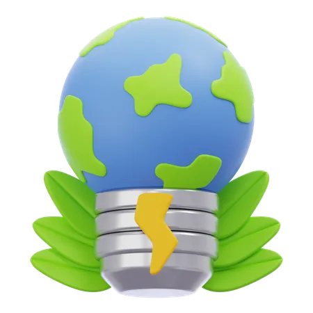 Earth Energy  3D Icon