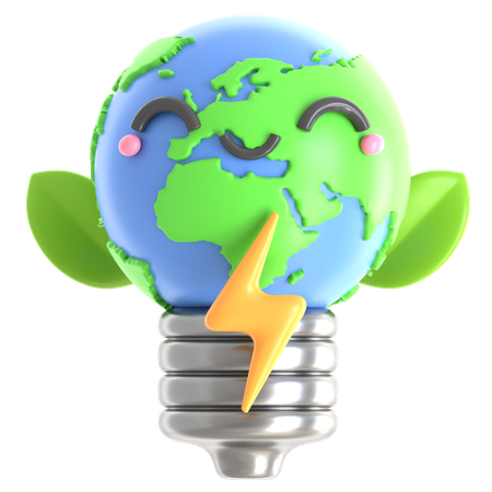 Earth Energy  3D Icon