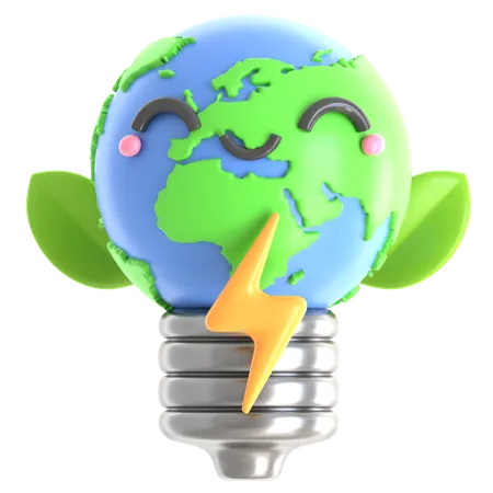 Earth Energy  3D Icon