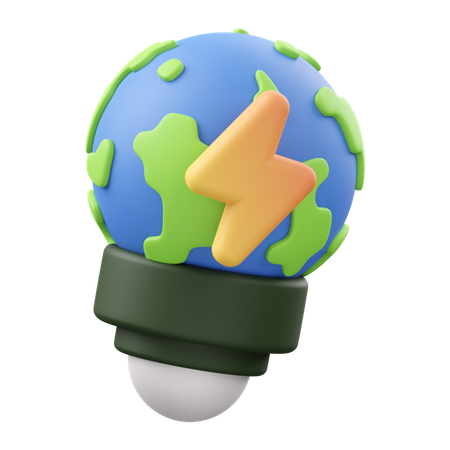 Earth Energy  3D Icon