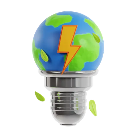 Earth Energy  3D Icon