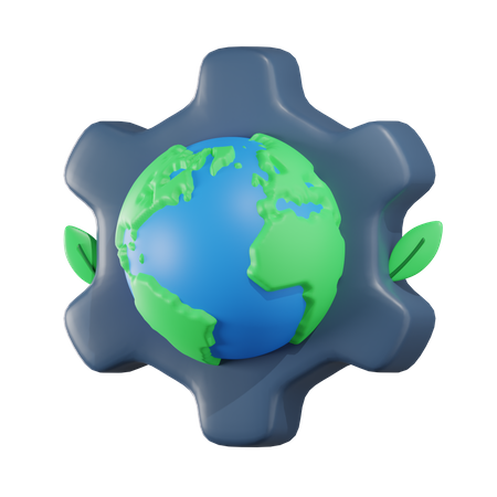 Earth Gear  3D Icon