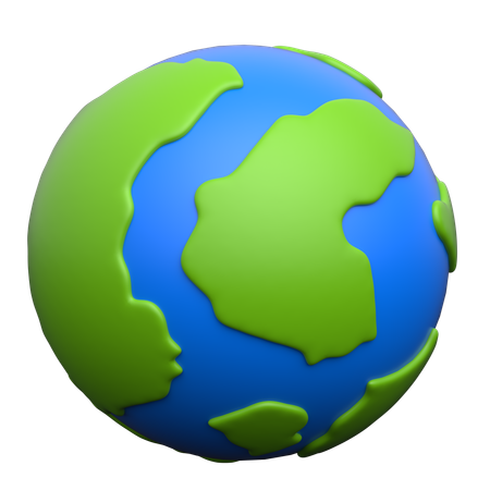 Earth Globe  3D Icon