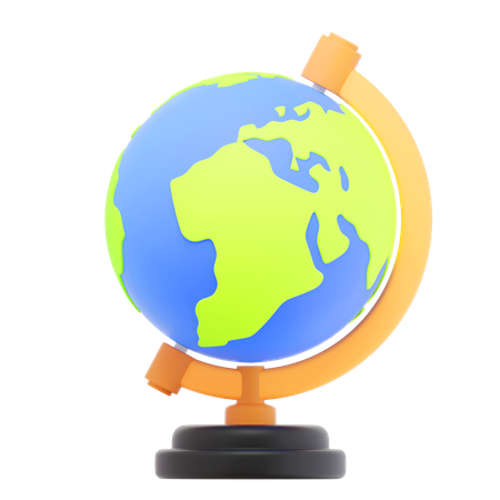 Earth Globe  3D Icon