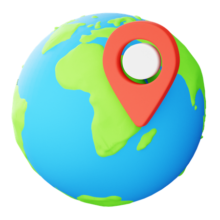 Earth Globe  3D Icon