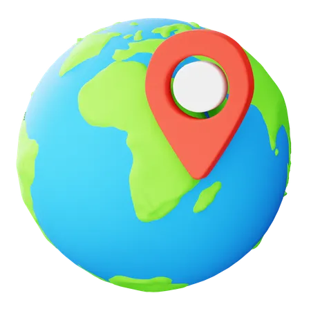 Earth Globe  3D Icon