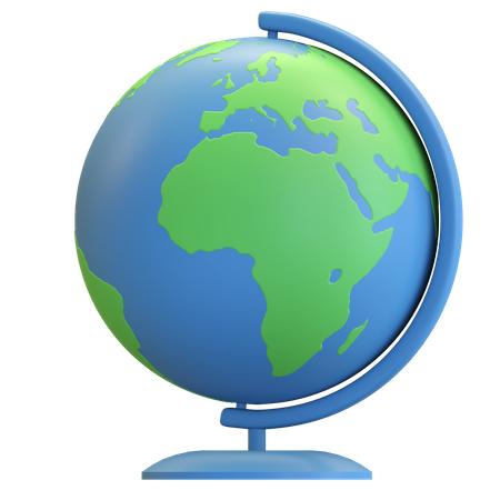 Earth globe  3D Illustration