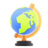 3d earth globe illustration