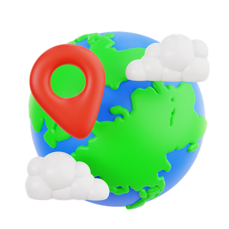Earth Gps  3D Icon