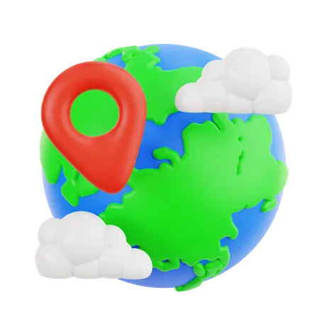 Earth Gps  3D Icon