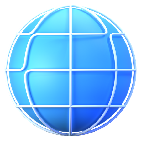 Earth Grid  3D Icon