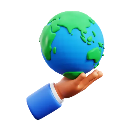 Earth Hand Gestures  3D Icon