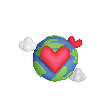 Earth Health  3D Icon