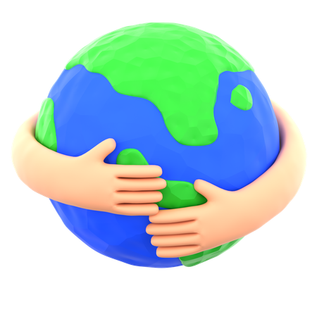 Earth Hug  3D Icon