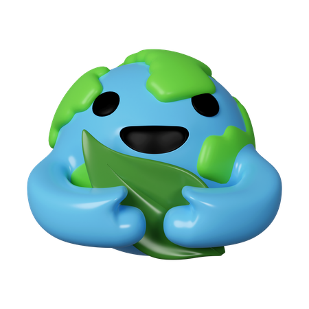 Earth Hug Leaf  3D Icon