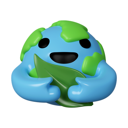 Earth Hug Leaf  3D Icon