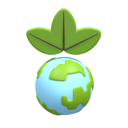 Earth Leaf  3D Icon