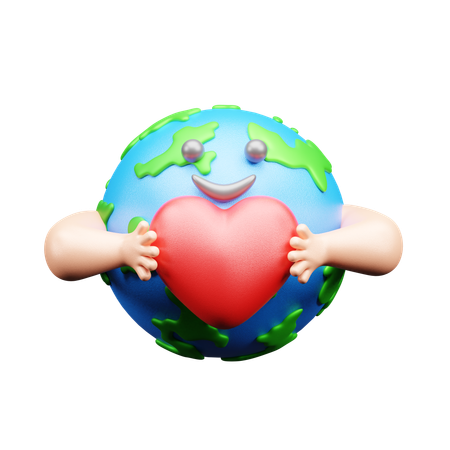 Earth Love  3D Icon