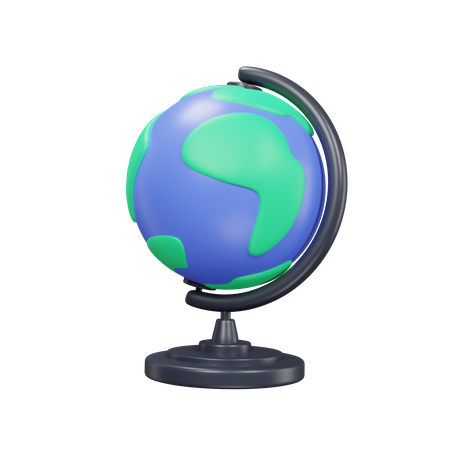 Earth Map  3D Icon