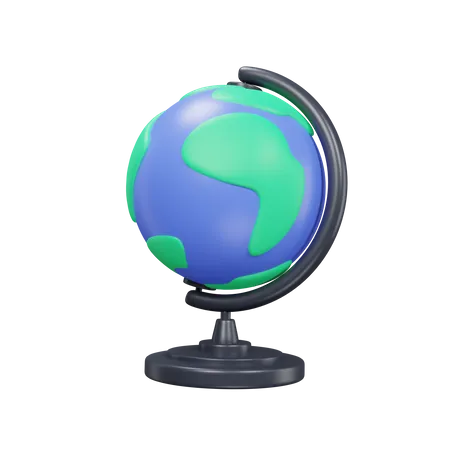 Earth Map  3D Icon